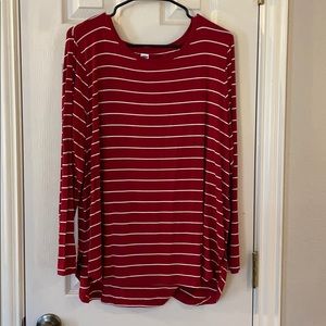 Luxe Long Sleeve Stripe Shirt
